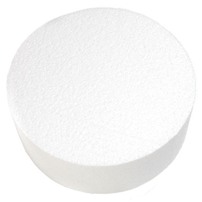Styrofoam Round Cake Dummy, 6 x 4