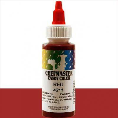 Chefmaster Red Liquid Candy Color, 2 oz.